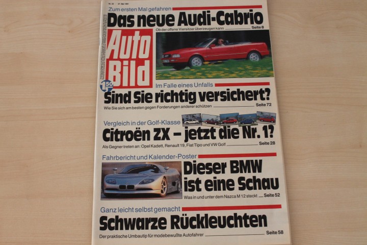 Deckblatt Auto Bild (22/1991)